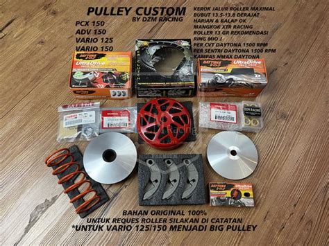 Jual Full Upgrade Pulley Pully Puli Custom Rumah Roller Roler Pcx