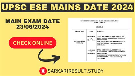 Upsc Ese Prelims Result Date Celia Darelle