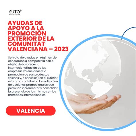 Ayudas De Apoyo A La Promoción Exterior De La Comunitat Valenciana 2023 Suto