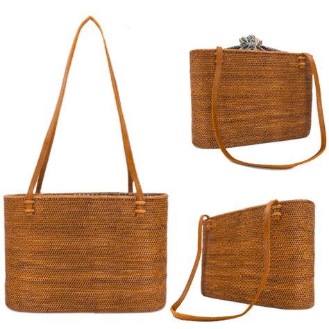 Elevate Your Style With The Bali Rattan Shoulder Bag｜ganapati Crafts Co