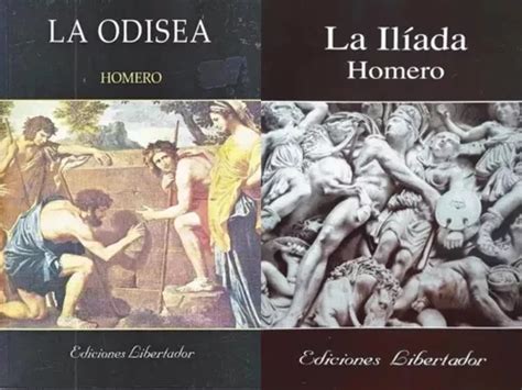 Lote X Libros La Odisea La Iliada De Homero Editorial Libertador