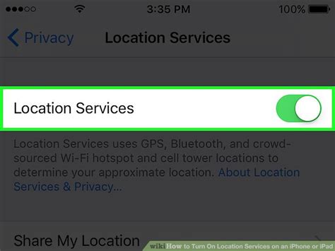 How To Turn On Location Services On An Iphone Or Ipad Steps