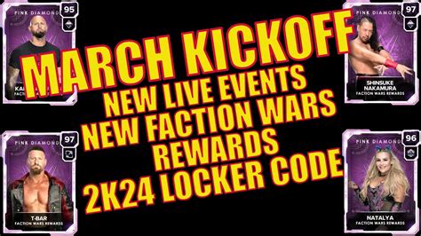 Wwe K My Faction March Kickoff Live Events Faction Wars