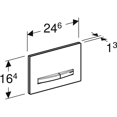 Geberit Betätigungsplatte Sigma 50 glanzchrom weiß 115860