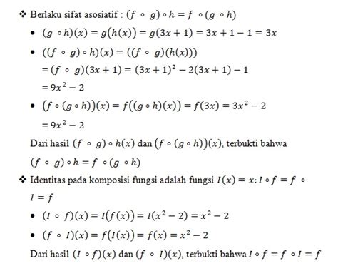 Sifat Sifat Komposisi Fungsi Sharematika