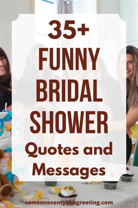 35 Funny Bridal Shower Quotes And Messages Someone Sent You A