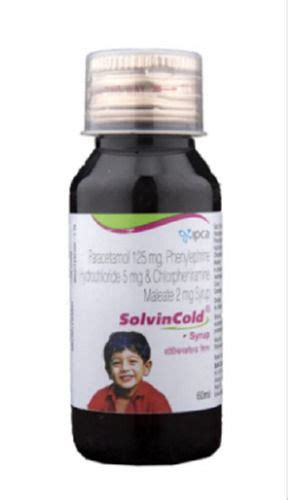 Solvin Cold Cough Syrup Ml Medicine Raw Materials At Best Price In