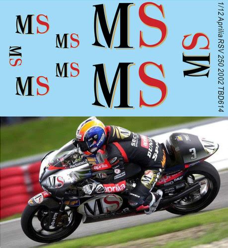 Ms Decals X Aprilia Rsv Marco Melandri Tb Decal Tbd