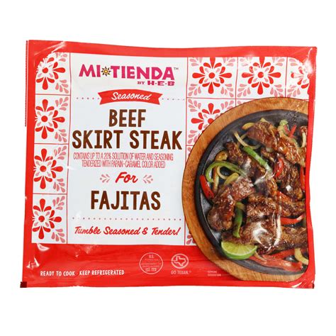 H E B Mi Tienda Seasoned Beef Skirt Steak For Fajitas Shop Beef At H E B