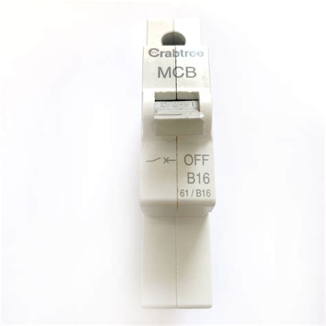 MCB S Crabtree Starbreaker 61 B16 B16 16A 16 Grey Toggle MCB