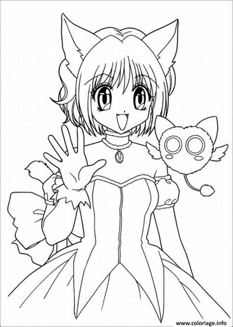 Coloriage Fille Manga Dessin Manga Imprimer