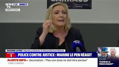 Marine Le Pen C est toute la chaîne pénale qui est malade Vidéo