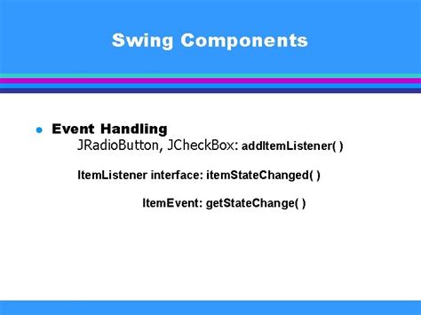 Java Gui Programming With Swing Tim Mc Kenna