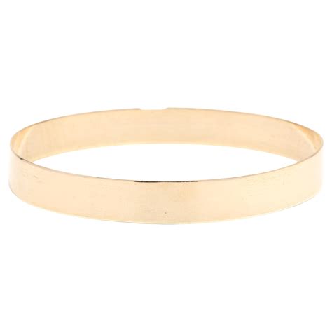 Curata Italian K Two Tone Gold Love Knot Hinged Stackable Bangle