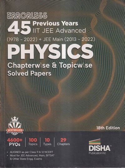 Physics Jee Advanced 45 Previous Years 1978 2022 Chapterwise