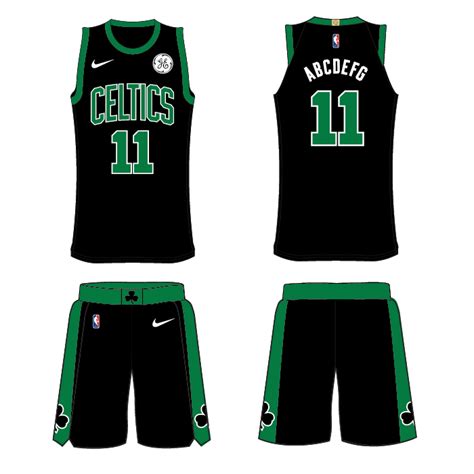 Boston Celtics Alternate Uniform National Basketball Association Nba