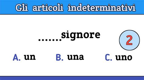 Italian Quiz Italiano Per Stranieri Level A Gli Articoli