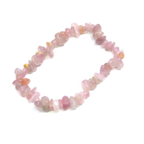 Madagascan Rose Quartz Chip Bracelet Ilona Biggins Beads Pearls