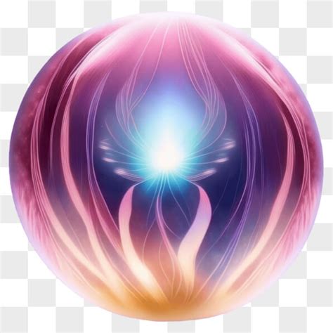 Download Meditation Sphere With Angelic Wings Spiritual Symbolism Png