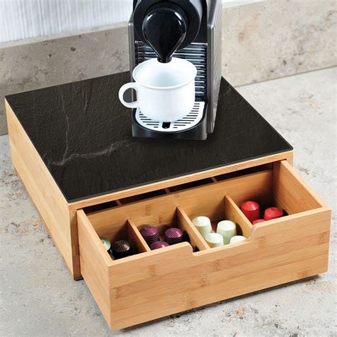 Kesper In Fsc Bamboe Koffiemachine Standaard Koffie Capsule Houder