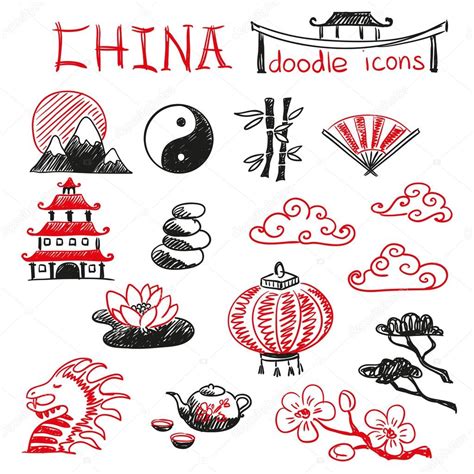 Set Of China Icons Stock Vector Image By ©utro Na More 54290939