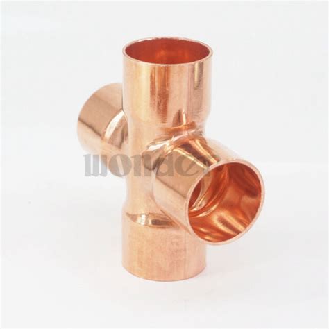 22mm Id Copper End Feed Equal Cross 4 Way Pipe Fitting For Gas Water Oil Ebay