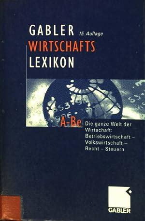 Gabler Wirtschafts Lexikon Iberlibro