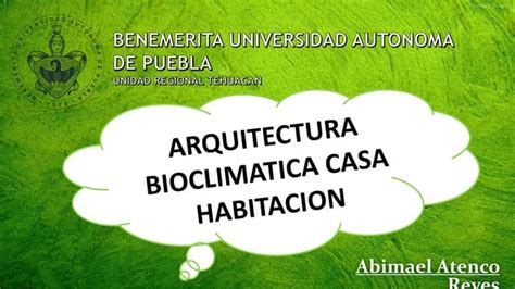 Arquitectura Bioclimatica Ppt