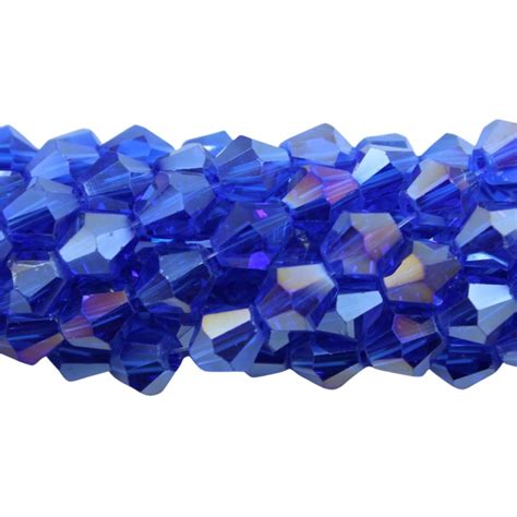 Bicone Mm Cm Strand Sapphire Ab Bead Trimming Craft Co