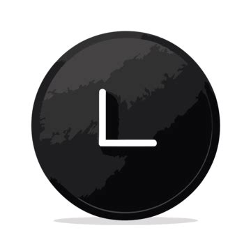 Black And White Black Button With White Lettering Vector A Simplistic