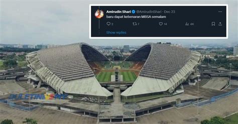 MBSA Beri Kebenaran Roboh Stadium Shah Alam BULETIN TV3 Malaysia