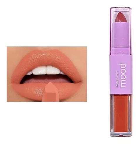 L Piz Labial Duo En Ruby Rose Mood Color Cm Rosa Y Rosa