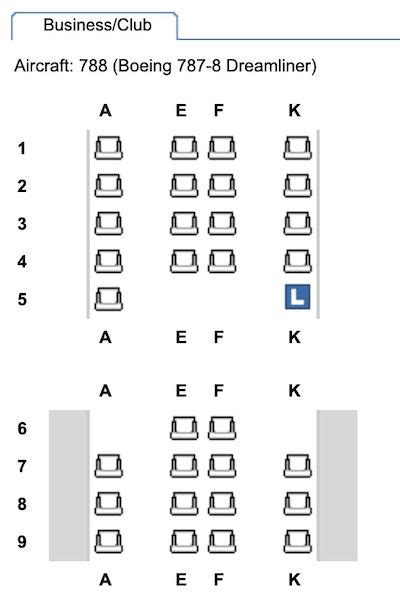 Boeing 787 8 Dreamliner Seat Map British Airways Two Birds Home