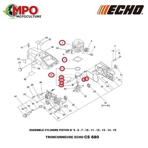 Cylindre Piston Echo Pour Cs Origine