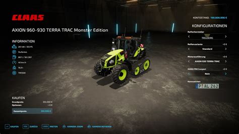 Ls Claas Axion Tt Monster Energy Edition V New Claas Mod F R