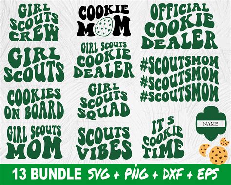 Girl Scout Cookies 2023 Svg Bundle Girl Scout Mom Svg Png Etsy Finland