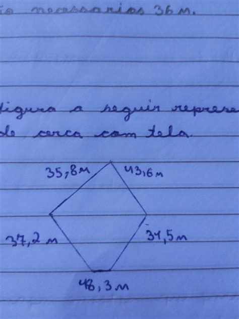 A Figura A Seguir Representa Um Terreno Que Pedro Pretende Cerca