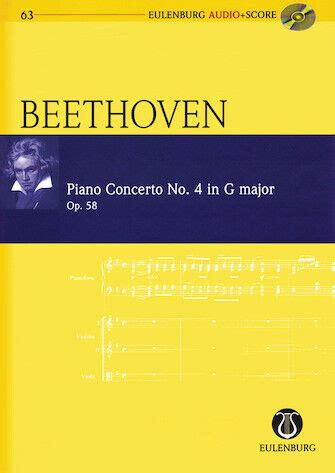 Beethoven Piano Concerto No Op In G Major Study Score Ebay