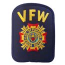 VFW Store - Red and White Life Member Emblem Patch