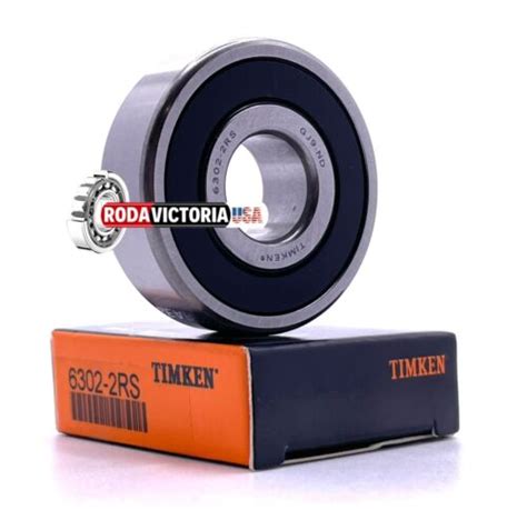 TIMKEN 6302 2RS Brand Rubber Seal Ball Bearing 15x42x13mm 6302 2RS