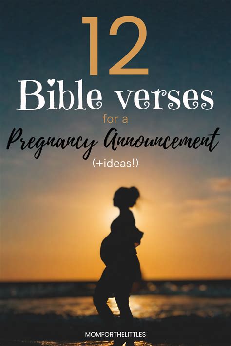 Beautiful Bible Verses For A Pregnancy Announcement Mom For The