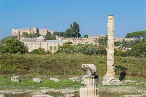 Temple Of Artemis Selcuk Turkey Stock Image Image Of Landmark