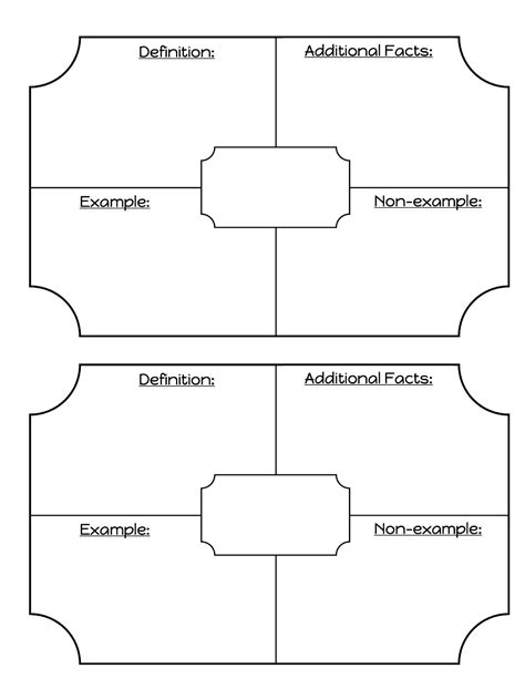 My Vocabulary Template