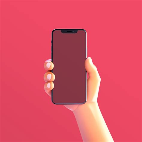 Free 3D Hand Holding IPhone Mockup PSD On Behance