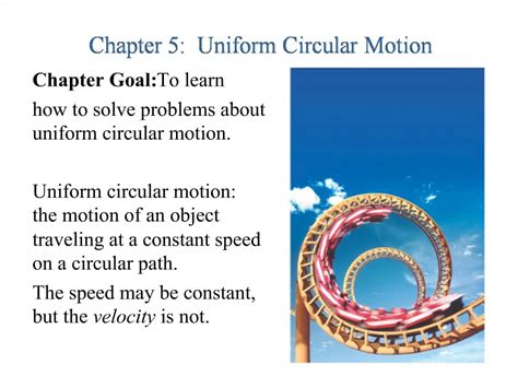 Ppt Chapter 5 Uniform Circular Motion Powerpoint Presentation Free