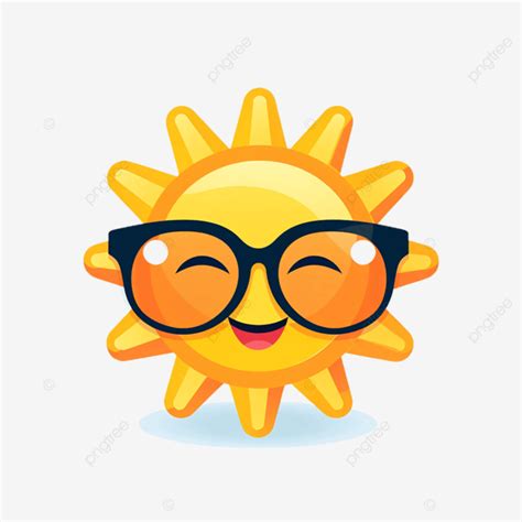 3d Happy Sunshine With Sunglasses Emoji, 3d Happy Sunshine With ...