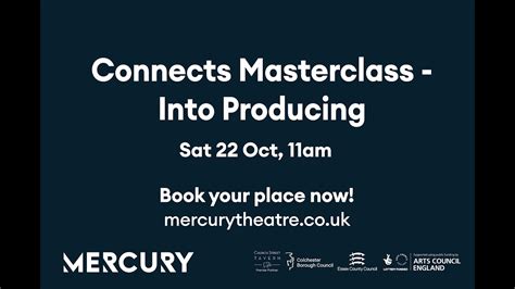 Connects Masterclass Into Producing Sat Oct Youtube