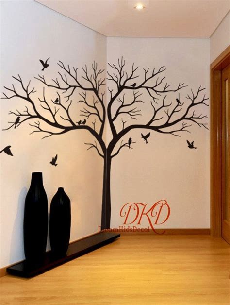 Tree Wall Decal Wall Sticker Tree Home Decor Giant Tree Wall Etsy Uk