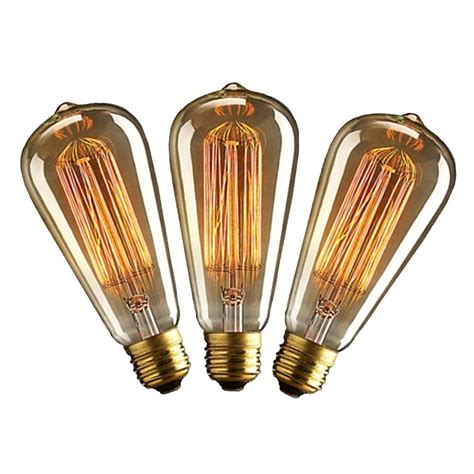 Buy Homesake Light Bulbs For Home Decor Items Edison Tungsten Filament Antique Vintage Glass