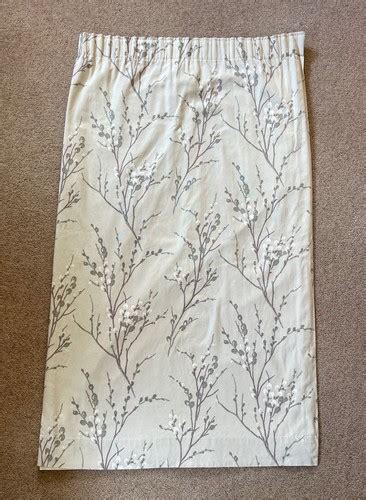 Laura Ashley Pussy Willow Pencil Pleat Curtains Natural Excellent Condition Ebay Uk
